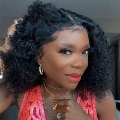 Glueless Super Fluffy Afro Kinky Curly Wigs Black Explosive Hair