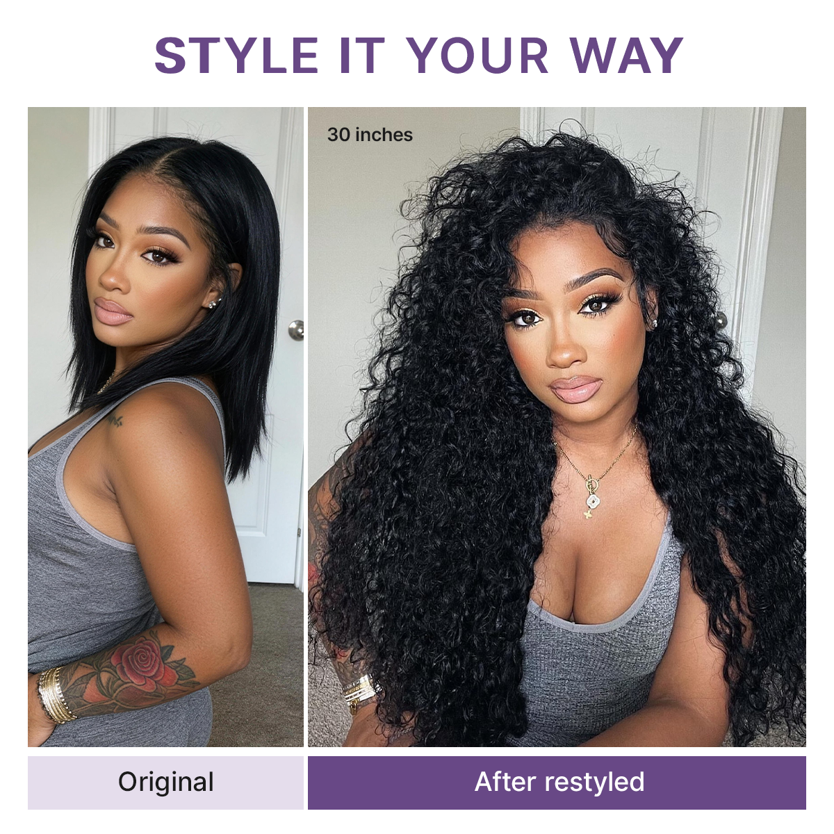🔥Last Day:60% Off✨ No Glue, No Hassle – Natural Wavy & Braided Wigs