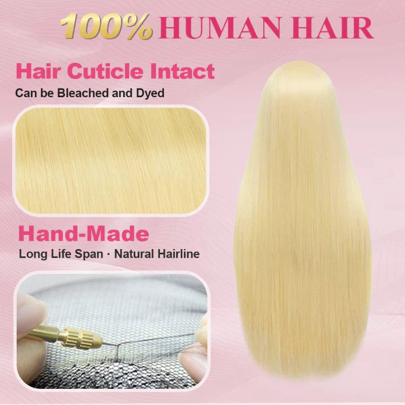 ⚡ Final Hours – Up to 57% Off🌷💥Straight HD Transparent Lace Front Wigs Human Hair