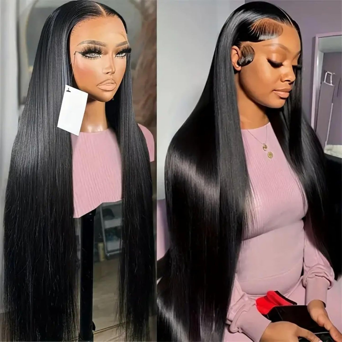 ⚡ Final Hours – Up to 57% Off🌷💥Straight HD Transparent Lace Front Wigs Human Hair