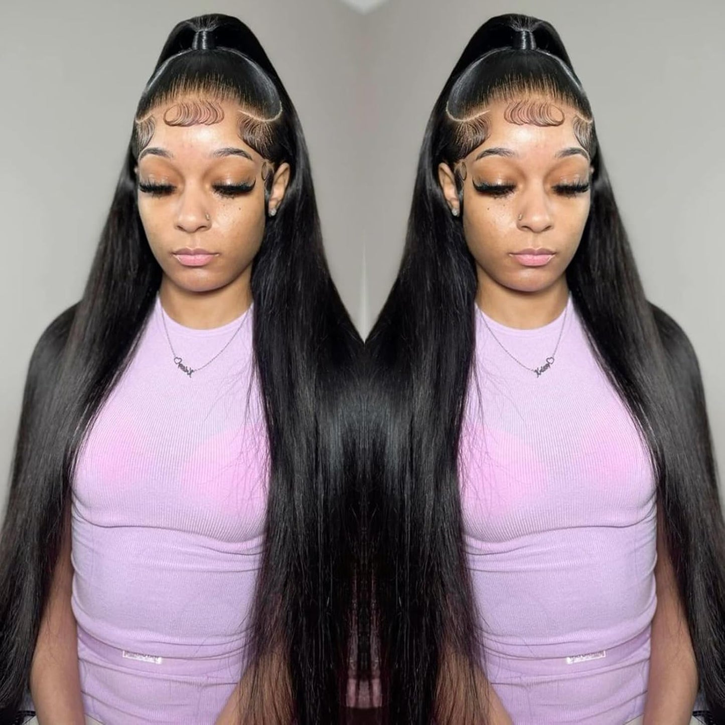 ⚡ Final Hours – Up to 57% Off🌷💥Straight HD Transparent Lace Front Wigs Human Hair