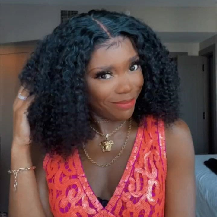 Glueless Super Fluffy Afro Kinky Curly Wigs Black Explosive Hair