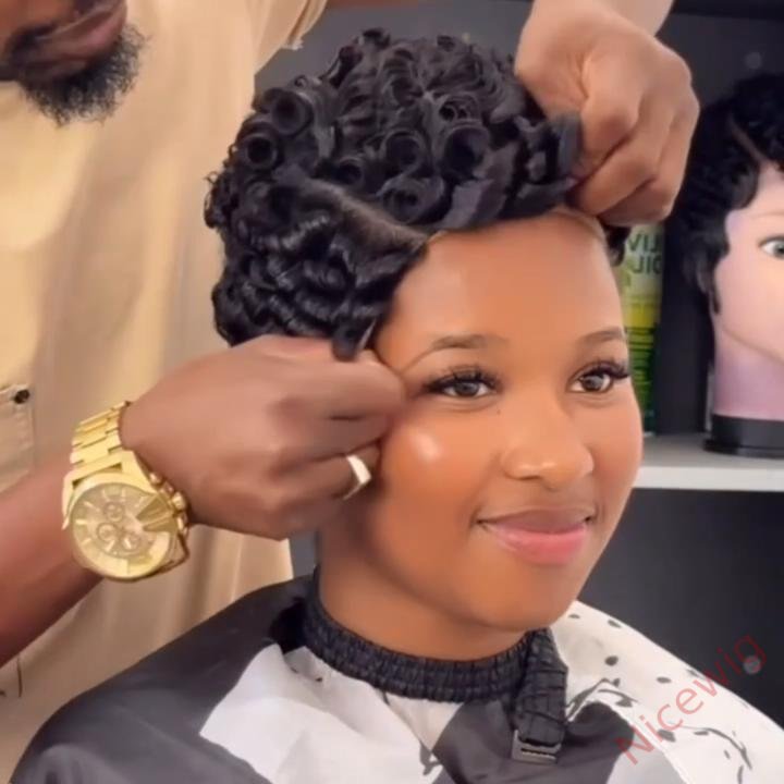 Short Curly Wig Hairstyles Pixie Cut Wig